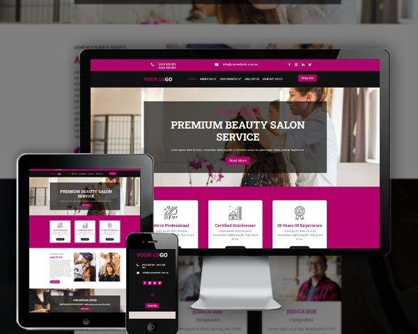 Salon and Beauty Web Design Agency Sydney