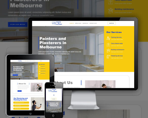 Painter and Plasterer Web Design Agency Australia