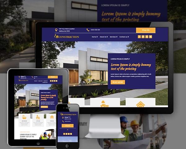 Construction Web design Company in Geelong