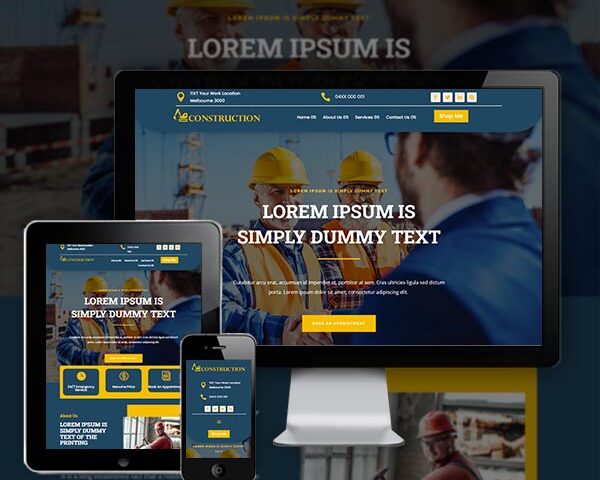 Construction Website Design Agency Melbourne