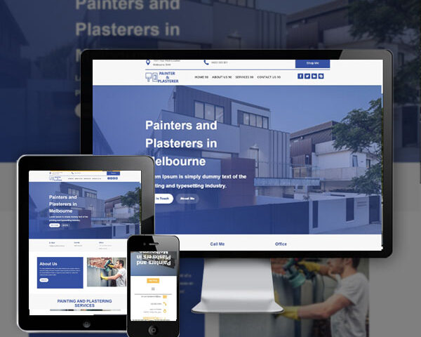 Attractive Painter and Plasterer Website Design Agency Ballarat