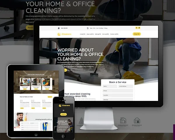 Cleaner Service Website (Style - 2)