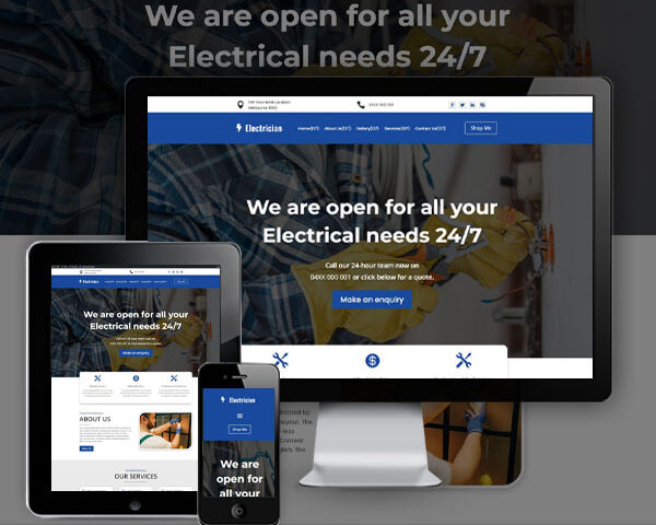 Electrician Website design Company in Tullamarine