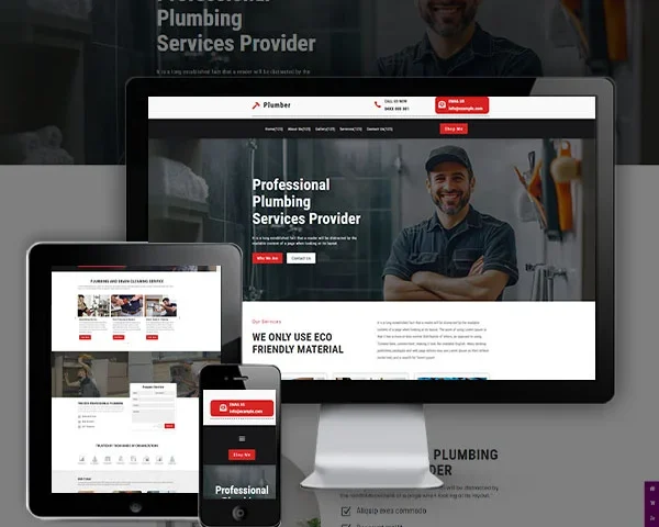 Plumber Website (Modern - 2)