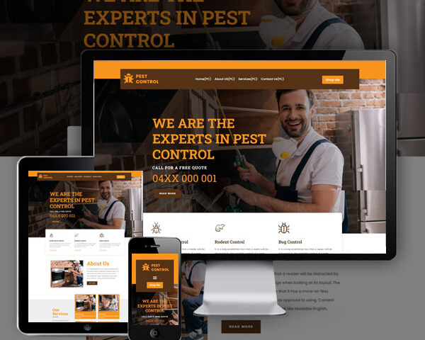 Pest Control Website design Agency Melbourne