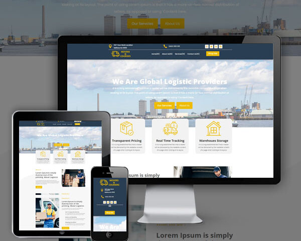 Movers and Couriers Website Design Agency Melbourne