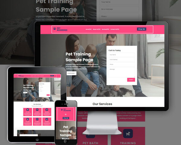 Cheap Pet Boarding Website Design Bendigo