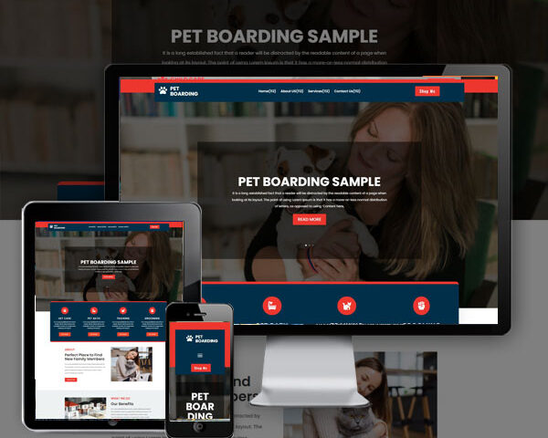 Pet Boarding Website design Agency Melbourne