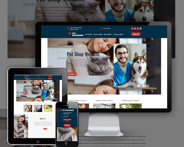 Pet Boarding Web design Agency Sydney