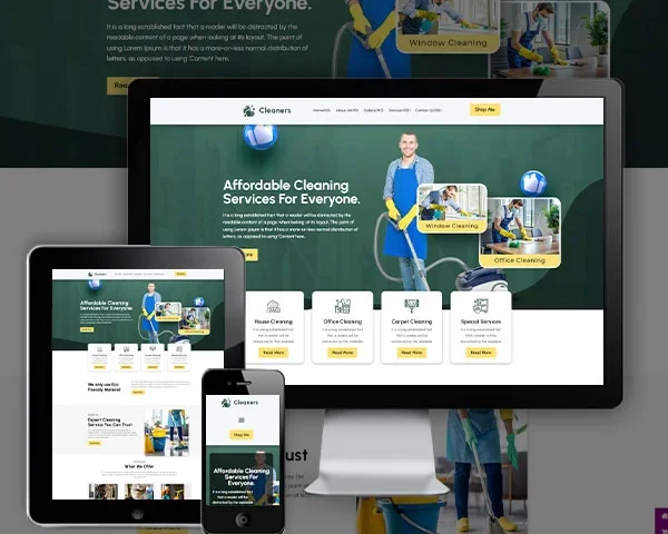 Cleaner Service Website (Creative - 1)