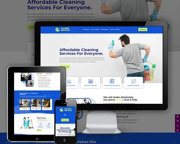 Cleaner Service Website (Modern - 1)