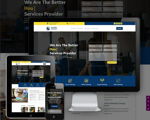 Cleaner Service Website (Best Seller - 1)