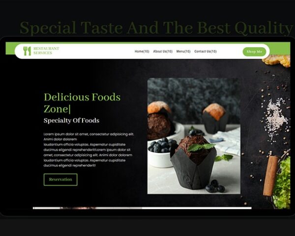 Restaurants  Website (Best Seller - 10 )
