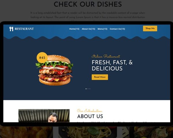 Restaurants  Website (Best Seller - 7)