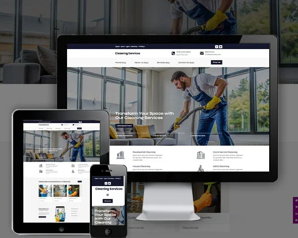 Cleaner Service Website (Modern - 2)